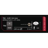 T82 -2.65 | 6.0MM DRILLING TOOL (L=21MM) TI/COCR            